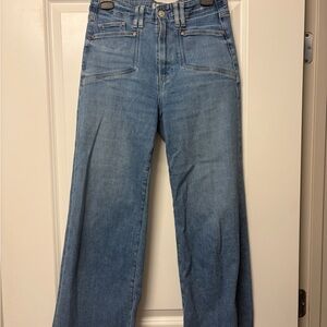 Paige Aneesa Cropped Wide Leg Jean